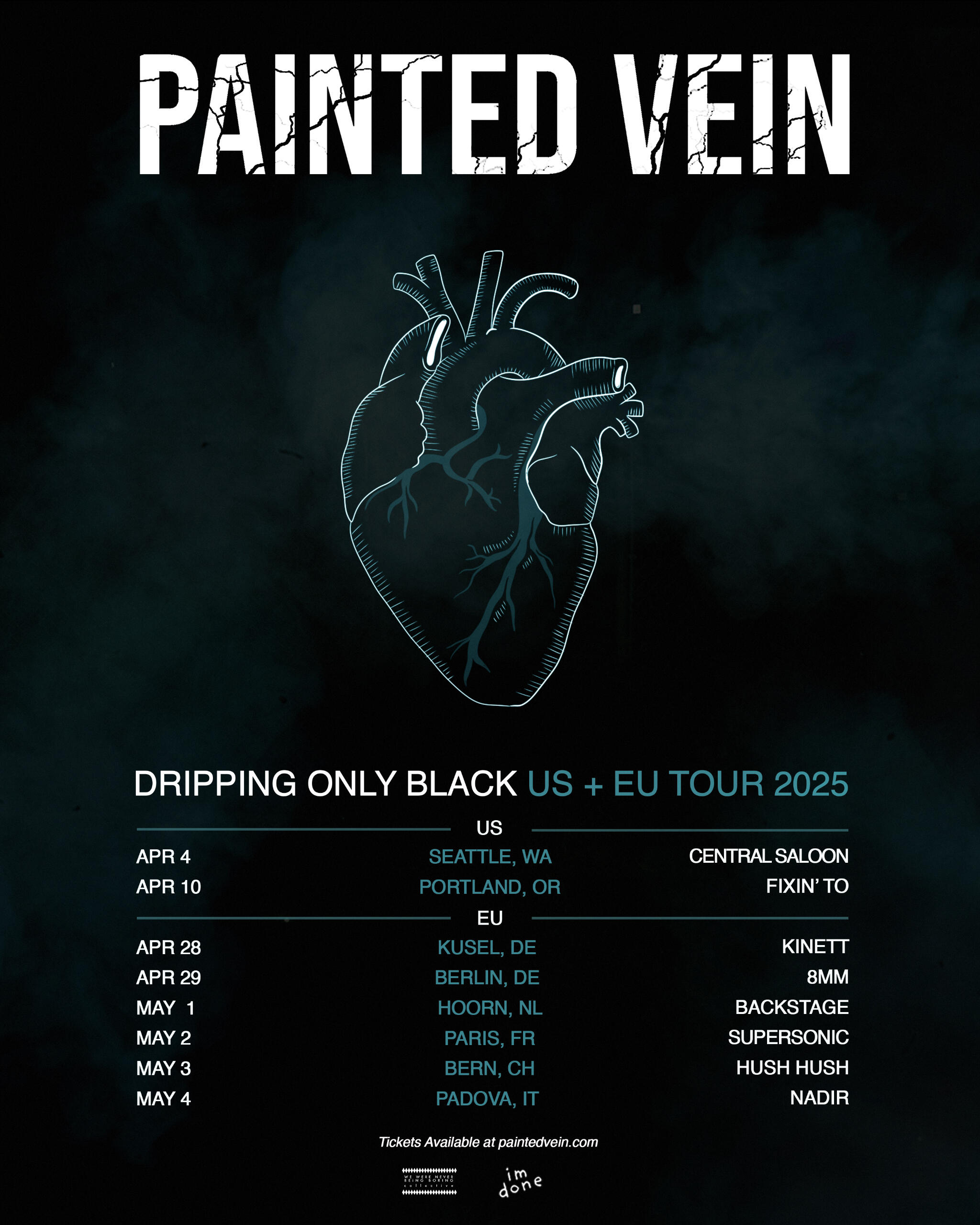 Painted Vein US+EU Tours